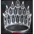 Tiara nupcial de los rhinestones rosados ​​de los accesorios del pelo de la fábrica directamente vendedora caliente